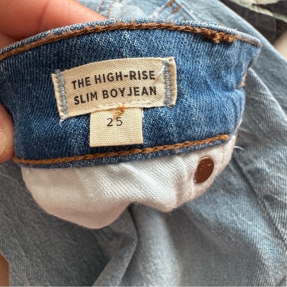 Madewell The High-Rise Slim Boyjean in Prentice Wash: Ripped Edition - Picture 5 of 7